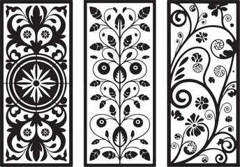 Elegant Laser Cut Wall Art Vector Design, crafted with intricate detailing for a modern and stylish look. Perfect for wall panels, partitions, and home decorations,