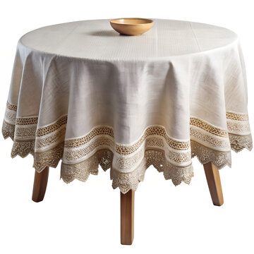  unique linen table cloth white background 