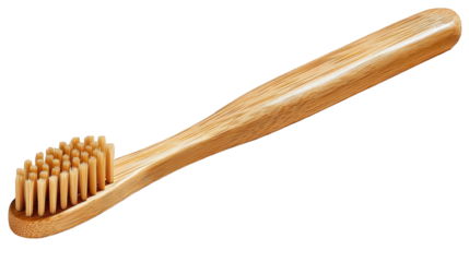 Natural Bamboo Toothbrush with Soft Bristles for Oral Hygiene.