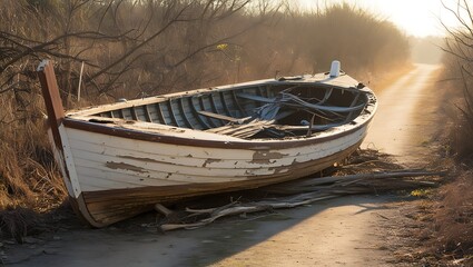 Obraz premium old fishing boat