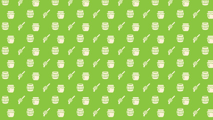 Honey bee vector pattern design