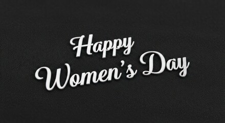 Obraz premium Celebrating equality and strength: A minimal design for International Women's Day with elegance