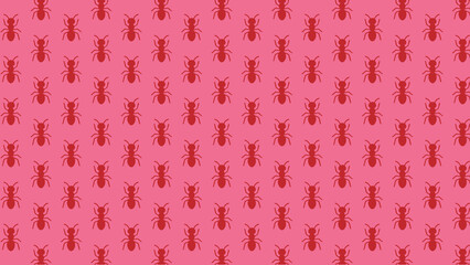 Ant vector pattern design multicolored