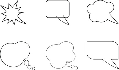 Speech Bubble Icons & Vector Set &ndash; Chat, Message, Comic Bubbles PNG SVG