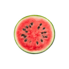 Whole watermelon fruit with green rind and striped pattern