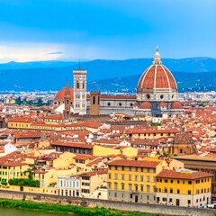Obraz premium Panoramic view of Florence cityscape