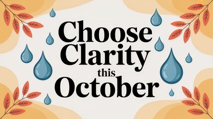 Empowering message encourages clarity and motivation for personal growth this October. Go Sober For October — October