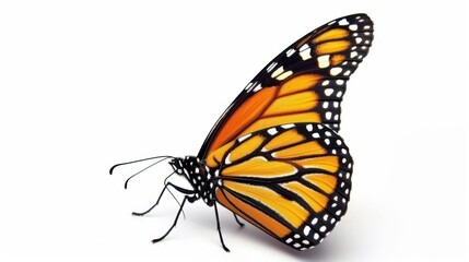 Fototapeta premium A Butterfly on a White Background