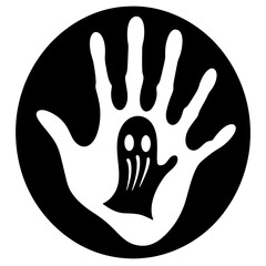 Obraz premium Shadow ghost silhouette vector illustration