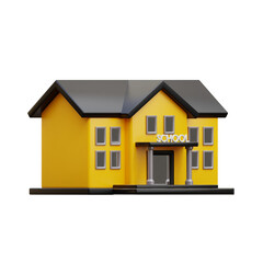 house on white background