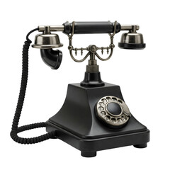 Vintage Telephone: A detailed shot of an antique telephone, showcasing its classic design, perfect for capturing nostalgia and communication.