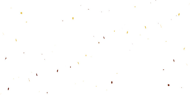 A festive and celebratory abstract background with a multitude of scattered confetti and small shapes in blue, orange, and maroon, creating a joyful, dynamic pattern on a clean white background.