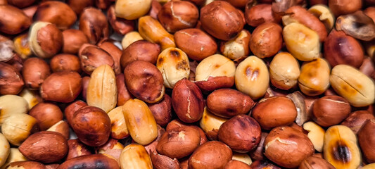 Roasted peanuts with heat.  Add flavor to food.