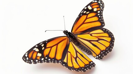 Fototapeta premium A Butterfly on a White Background