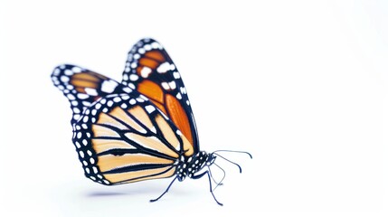 Fototapeta premium A Butterfly on a White Background