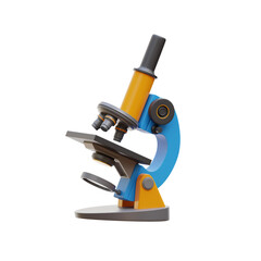 microscope isolated on white background