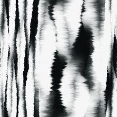 Obraz premium stock photo watercolor seamless pattern, smoke design texture textile, black and white hand painting graphic art 