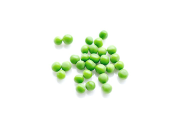 green pea vegetable bean isolated on white background