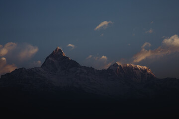 sunset over the mountains