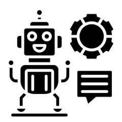 Fototapeta premium Robotic Icon