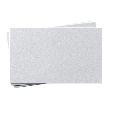 Blank white business card with soft shadow - isolated 