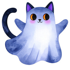 Watercolor Gothic Halloween Clipart Set | Witches, Pumpkins, Ghosts, Black Roses, Skulls