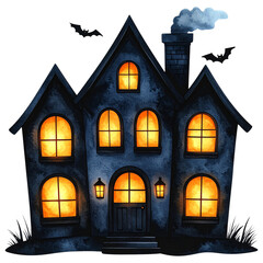 Watercolor Gothic Halloween Clipart Set | Witches, Pumpkins, Ghosts, Black Roses, Skulls