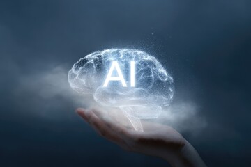 Hand holds glowing AI brain graphic (1)