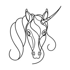 vector illustration of a horse