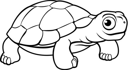 Turtle tortoise cartoon character animal illustration
