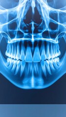 Dental X-ray image of teeth and jaw