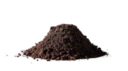 Pile of Dark Earth: A close-up shot showcases a mound of rich, dark earth, highlighting its earthy texture.