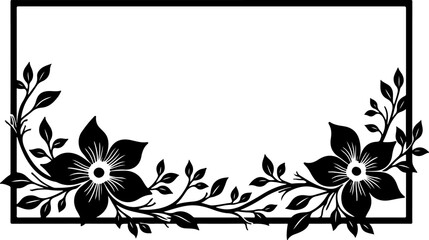 Baroque brilliance black logo featuring an ornate vintage European border, crafted with intricate details and elegant flourishes