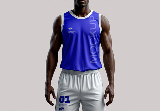 Basketball Jersey and Shorts Mockup