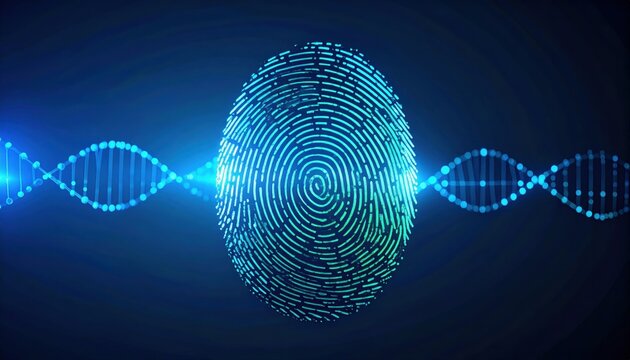 Abstract Fingerprint and DNA Helix Design for Security Concept