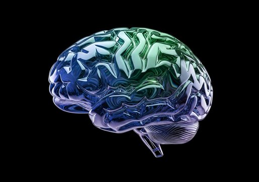 3D rendered illustration of a human brain with a focus on medical anatomy and intelligence