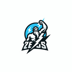 mighty zeus god logo