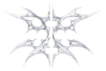 Chrome Metal Neo Tribal Shape