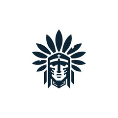 Native warrior logo