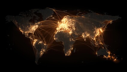 Global network map