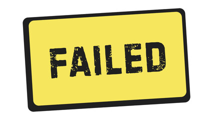 Vector Text Illustration For Failed.