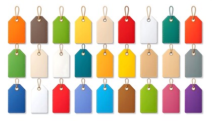 Colorful price tags