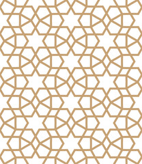 Islamic background with traditional style arabic. Seamless pattern for card, background, fabric or abstract design. Muslim ornament.