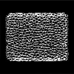 Black and white styrofoam texture background design with round shapes for graphic design and art projects