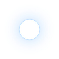 Full stop sign png neon symbol, transparent background