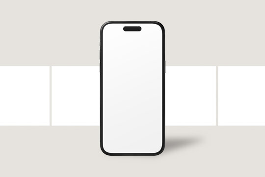 Phone screen mockup png social media post design, transparent background