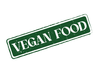 VEGAN FOOD Rubber Stamp Seal for Food Products