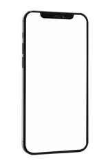 Smartphone white screen png mockup innovative future technology