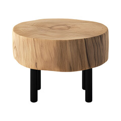 wooden table isolated on white