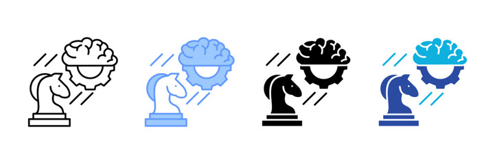 Strategic Thinking  Icon Set Multiple Style Collection